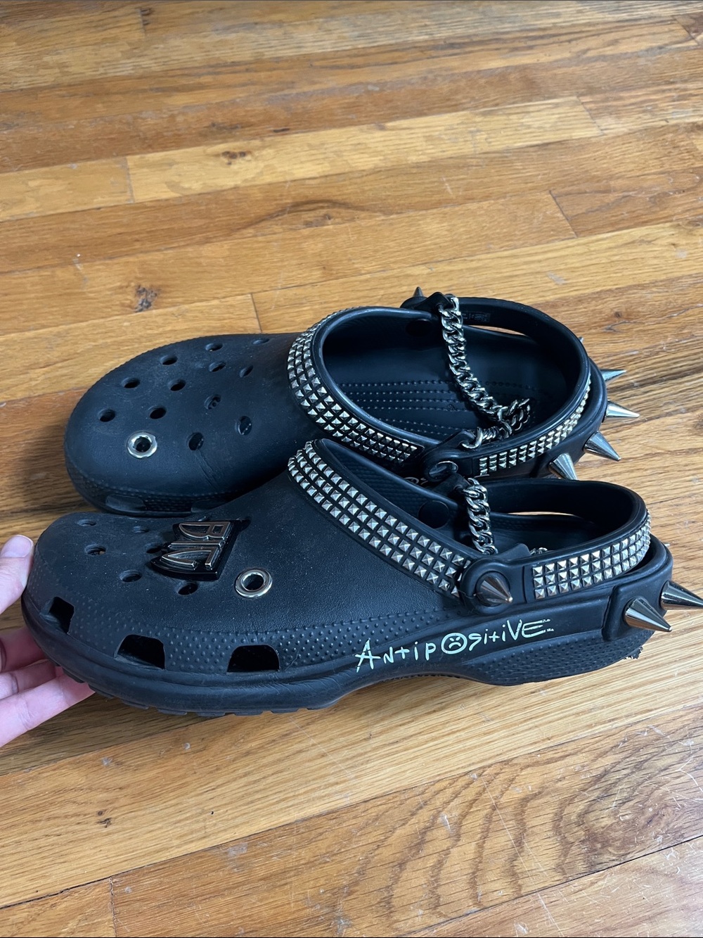 Crocs Classic Clog x Little Big "Black" Spiked Crocs
